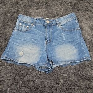 Indigo Rein -Light Blue Jean Shorts. Size 7
